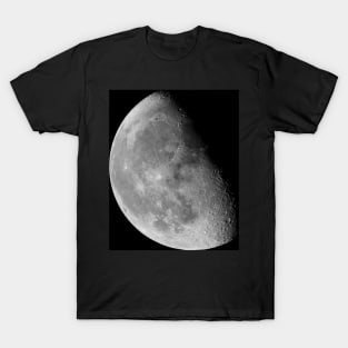 Waning gibbous Moon on black sky T-Shirt